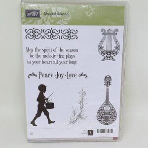 Stampin' Up! 'Musical Season' Stamp and die set for Christmas cards